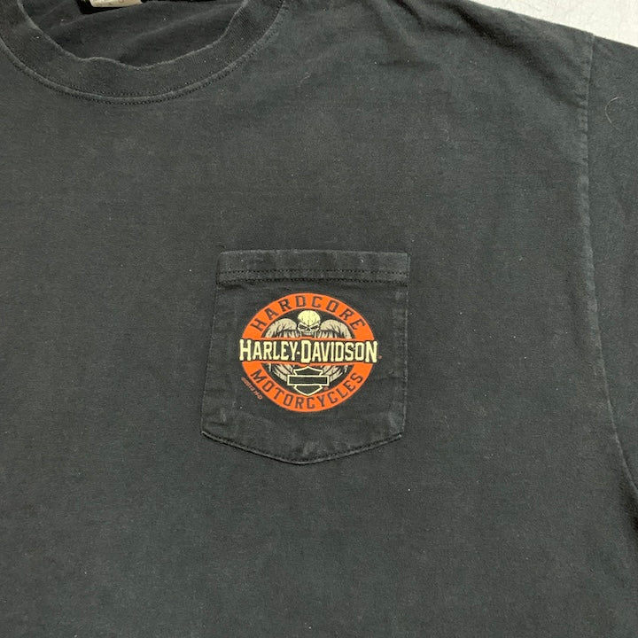 ハーレーダビッドソン  Harley-Davidson Tシャツ アイオワ ブラック メンズXXL