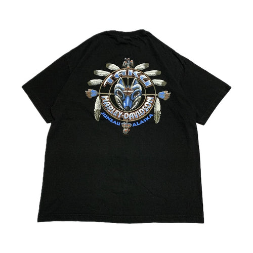 ハーレーダビッドソン Harley-Davidson Tシャツ アラスカ ブラック メンズL