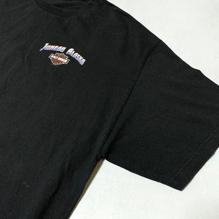 ハーレーダビッドソン Harley-Davidson Tシャツ アラスカ ブラック メンズL