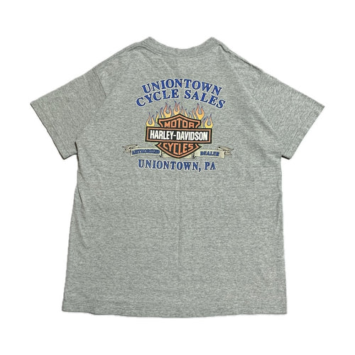 ハーレーダビッドソン Harley-Davidson Tシャツ ユニオンタウン グレー メンズL