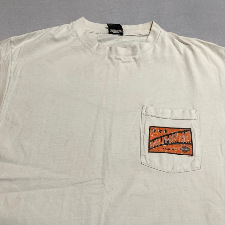 ハーレーダビッドソン Harley-Davidson Tシャツ USA製 ホワイト メンズL