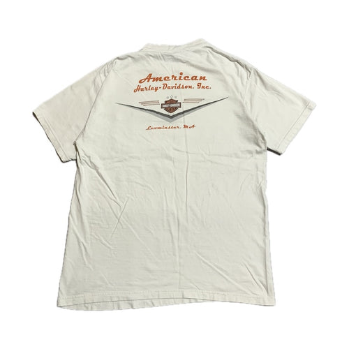 ハーレーダビッドソン Harley-Davidson Tシャツ USA製 ホワイト メンズL