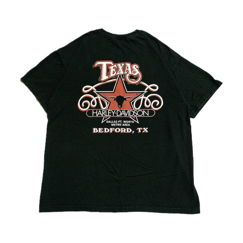ハーレーダビッドソン Harley-Davidson Tシャツ USA製 テキサス ブラック メンズXL