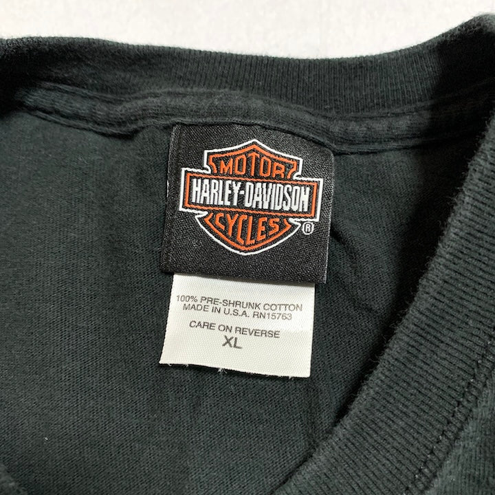 ハーレーダビッドソン Harley-Davidson Tシャツ USA製 テキサス ブラック メンズXL