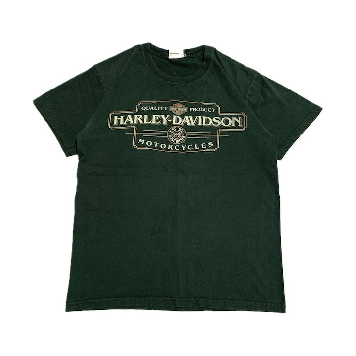 ハーレーダビッドソン Harley-Davidson Tシャツ ウィスコンシン カーキ メンズM