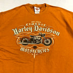 ハーレーダビッドソン Harley-Davidson Tシャツ USA製 テキサス オレンジ メンズXL
