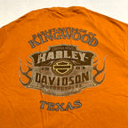 ハーレーダビッドソン Harley-Davidson Tシャツ USA製 テキサス オレンジ メンズXL