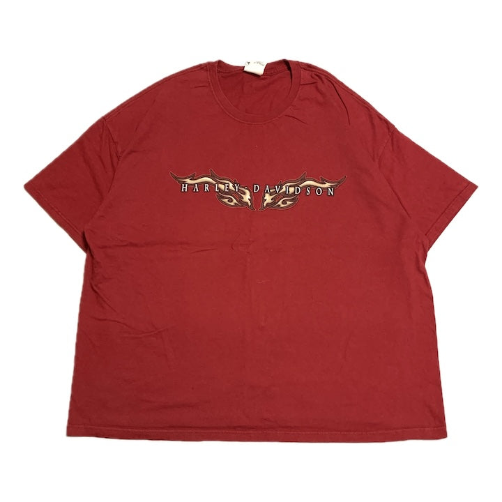 ハーレーダビッドソン Harley-Davidson Tシャツ USA製 レッド フロリダ メンズ3XL