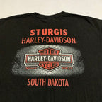 ハーレーダビッドソン Harley-Davidson Tシャツ サウスダコタ ブラック メンズXL