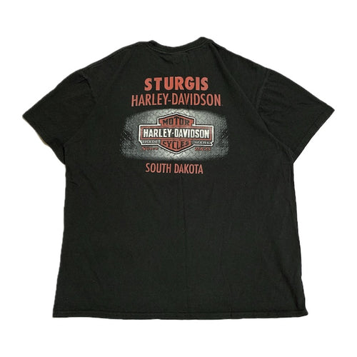 ハーレーダビッドソン Harley-Davidson Tシャツ サウスダコタ ブラック メンズXL