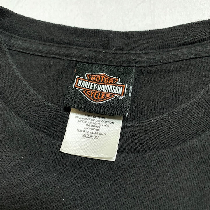 ハーレーダビッドソン Harley-Davidson Tシャツ サウスダコタ ブラック メンズXL