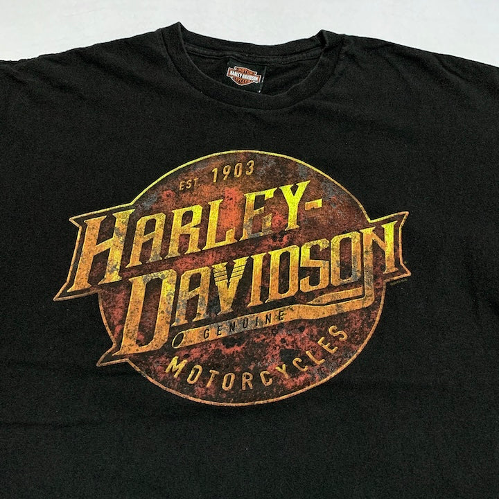ハーレーダビッドソン Harley-Davidson Tシャツ サウスダコタ ブラック メンズXL
