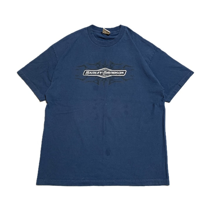ハーレーダビッドソン Harley-Davidson Tシャツ アバランチ ブルー メンズL