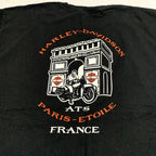 ハーレーダビッドソン Harley-Davidson Tシャツ USA製 フランス ブラック メンズXXL