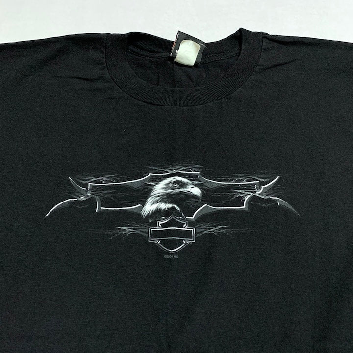ハーレーダビッドソン Harley-Davidson Tシャツ USA製 フランス ブラック メンズXXL