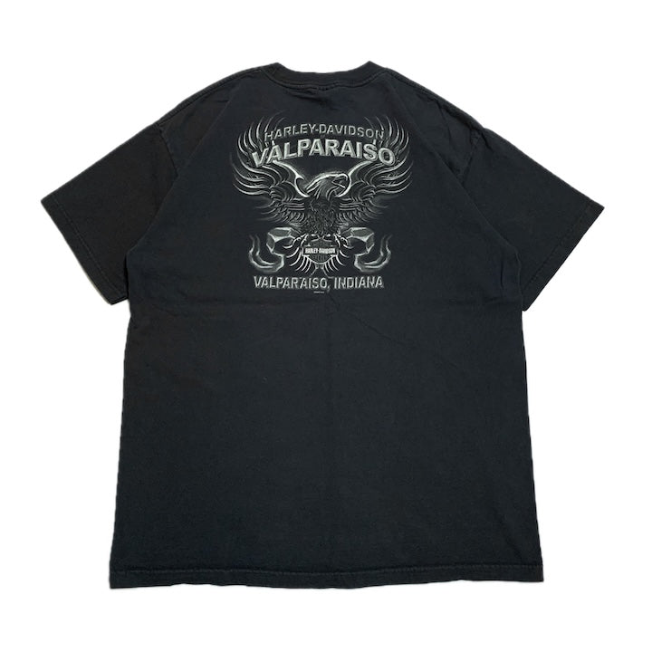 ハーレーダビッドソン Harley-Davidson Tシャツ バルパライソ ブラック メンズXL