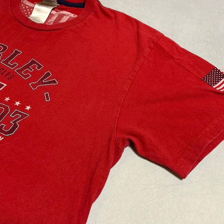 ハーレーダビッドソン Harley-Davidson Tシャツ USA製 ナンバーワン レッド メンズL