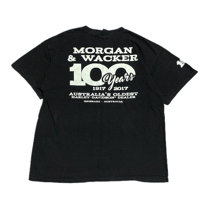 ハーレーダビッドソン Harley-Davidson Tシャツ Morgan & Wacker 100周年 メンズL