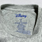 ディズニー Disney Tシャツ ミッキー 刺繍 グレー メンズL