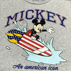 ディズニー Disney Tシャツ H&M ミッキー ライトグレー メンズS