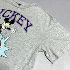 ディズニー Disney Tシャツ H&M ミッキー ライトグレー メンズS
