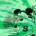 ディズニー Disney Tシャツ ミッキー タイダイ グリーン メンズM