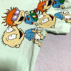 ニコロデオン nickelodeon Tシャツ チャッキーフィンスター ライトグリーン メンズL