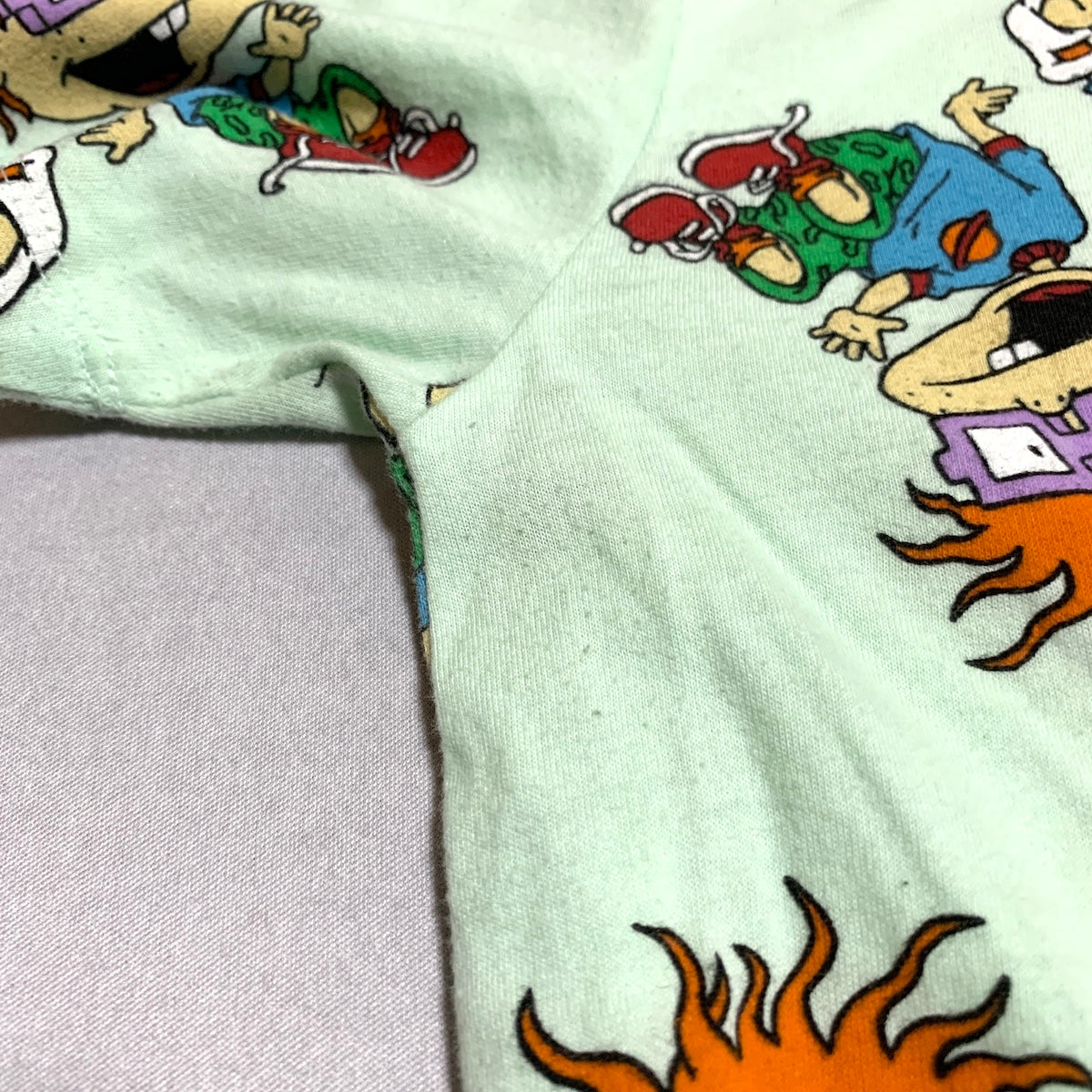 ニコロデオン nickelodeon Tシャツ チャッキーフィンスター ライトグリーン メンズL