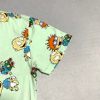 ニコロデオン nickelodeon Tシャツ チャッキーフィンスター ライトグリーン メンズL