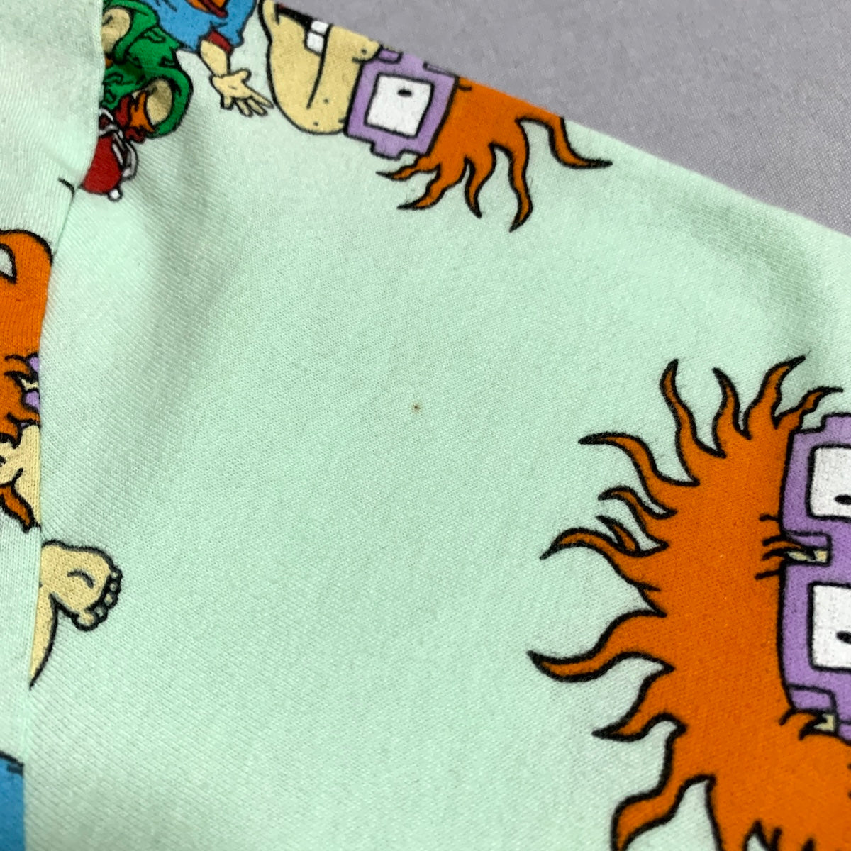 ニコロデオン nickelodeon Tシャツ チャッキーフィンスター ライトグリーン メンズL