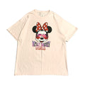ディズニー Disney Tシャツ ディズニーワールド ミニー ピンク メンズL
