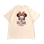 ディズニー Disney Tシャツ ディズニーワールド ミニー ピンク メンズL