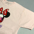 ディズニー Disney Tシャツ ディズニーワールド ミニー ピンク メンズL