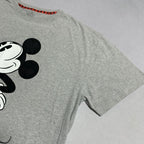 ディズニー Disney Tシャツ ミッキー ビッグプリント グレー メンズXL