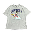 ディズニー Disney Tシャツ H&M ミッキー ライトグレー メンズS