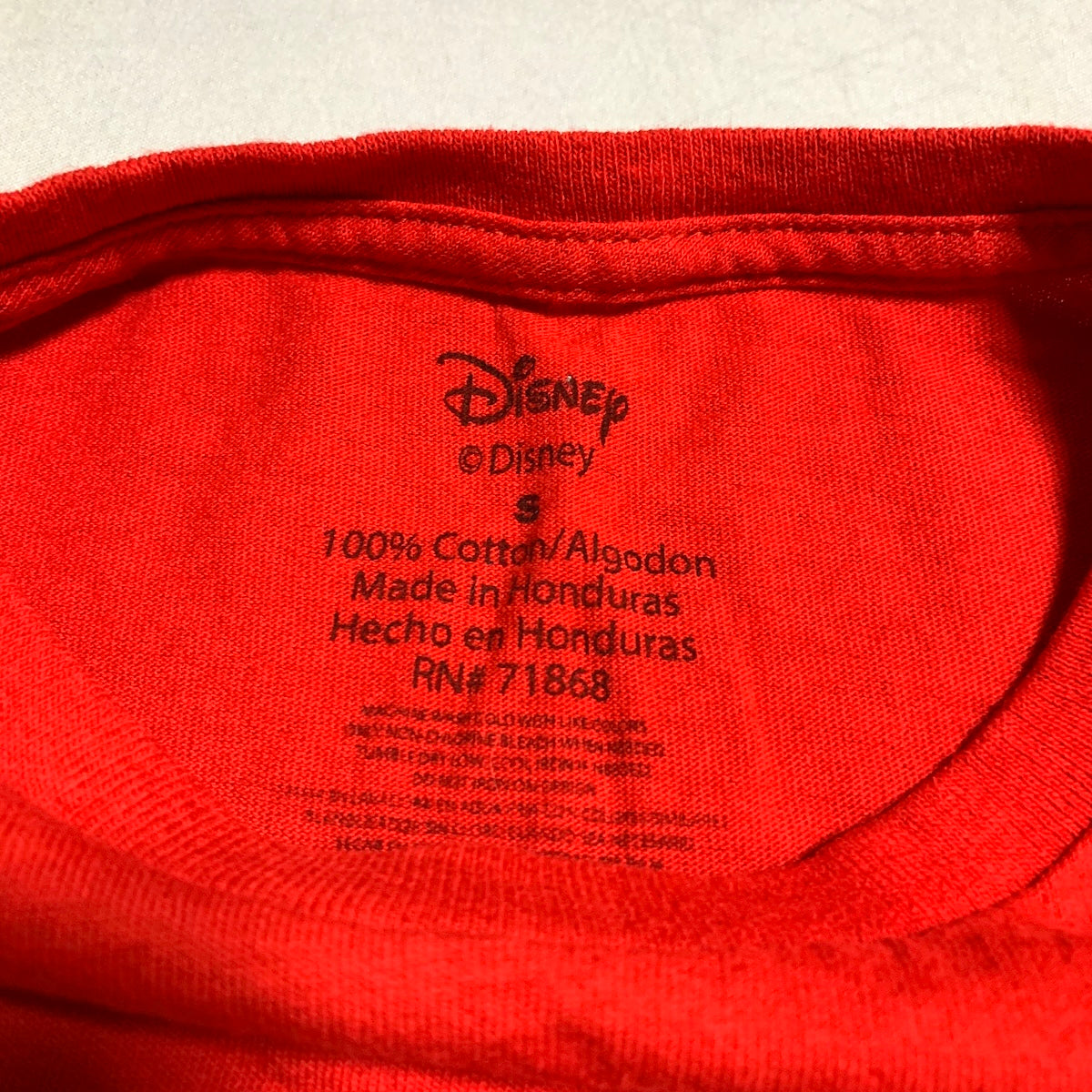 ディズニー Disney Tシャツ ミッキー ミニー レッド メンズS