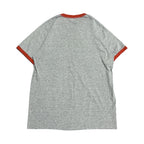 ディズニー Disney Tシャツ ミッキー リンガーT グレー メンズM