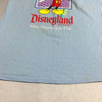 ディズニー Disney Tシャツ ミッキー ライトブルー メンズL