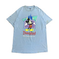 ディズニー Disney Tシャツ ミッキー ライトブルー メンズL