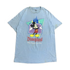 ディズニー Disney Tシャツ ミッキー ライトブルー メンズL