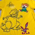 ニコロデオン nickelodeon Tシャツ ラグラッツ イエロー メンズXL