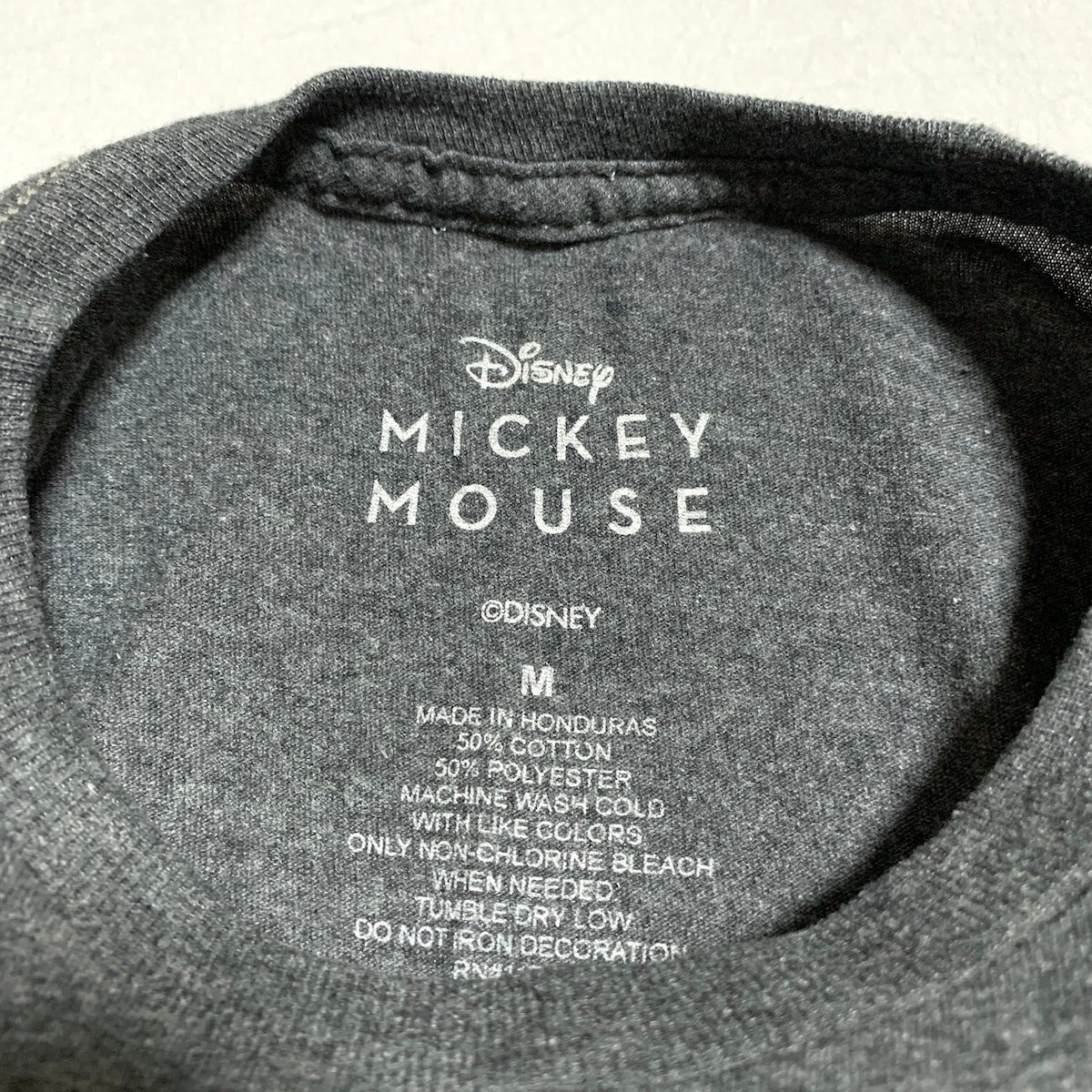 ディズニー Disney Tシャツ ミッキー グレー メンズM