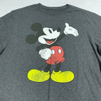 ディズニー Disney Tシャツ ミッキー グレー メンズM
