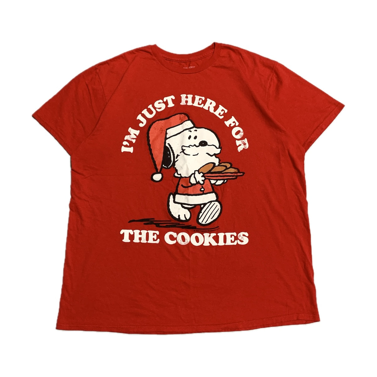 ピーナッツ PEANUTS Tシャツ スヌーピー レッド メンズXL