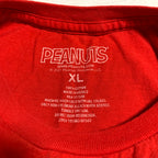 ピーナッツ PEANUTS Tシャツ スヌーピー レッド メンズXL