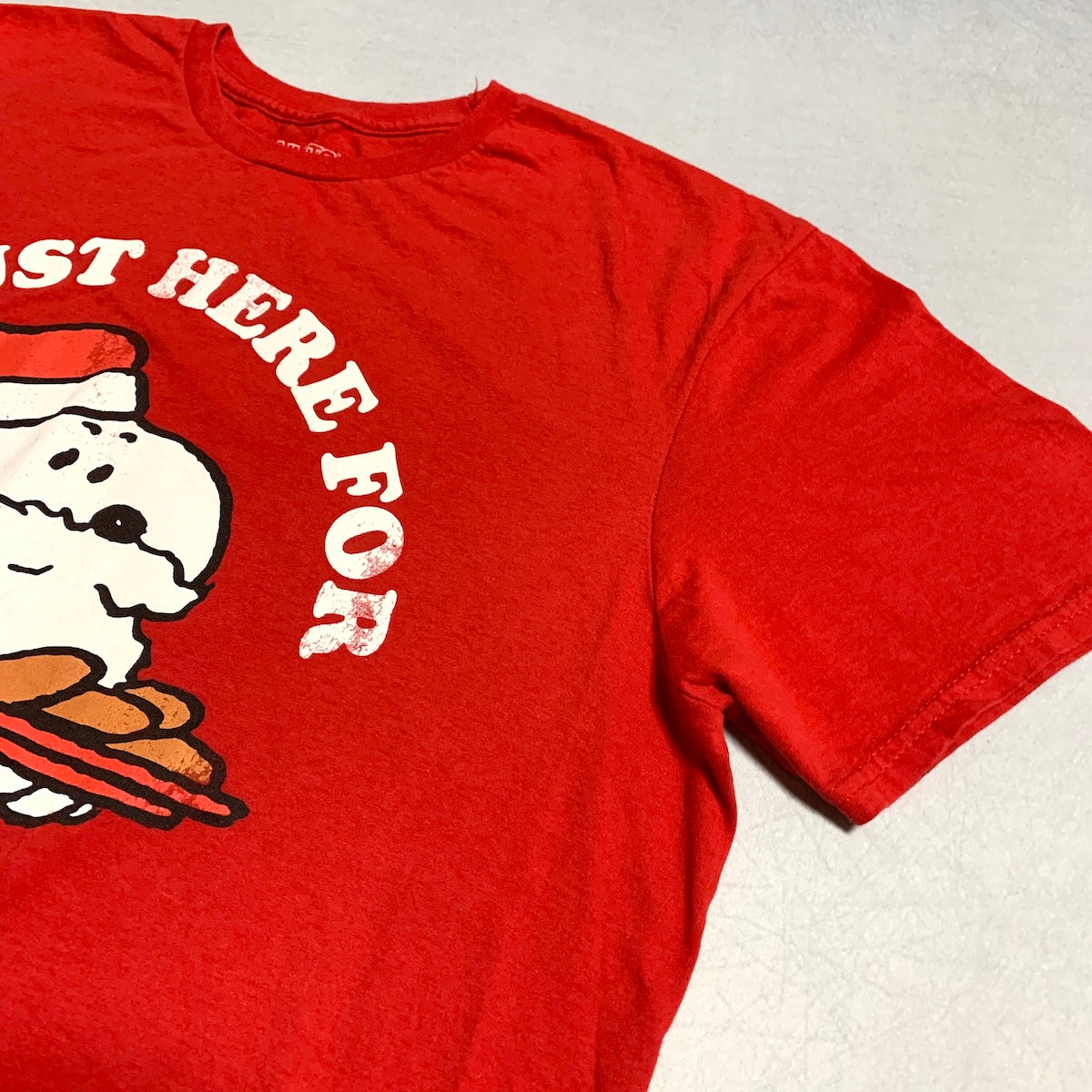 ピーナッツ PEANUTS Tシャツ スヌーピー レッド メンズXL