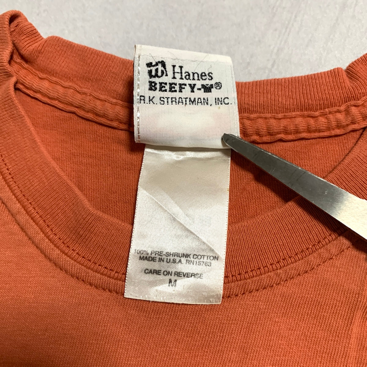 ハーレーダビッドソン Harley-Davidson Tシャツ USA製 ヘインズ オレンジ メンズM