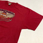 ハーレーダビッドソン Harley-Davidson Tシャツ ヘインズ ワインレッド メンズL