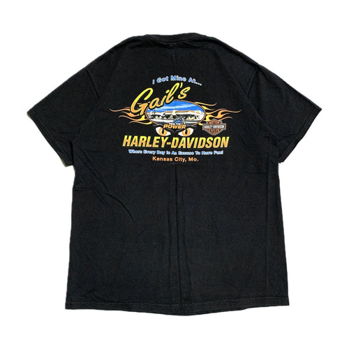 ハーレーダビッドソン Harley-Davidson Tシャツ ヘインズ カンザス メンズL