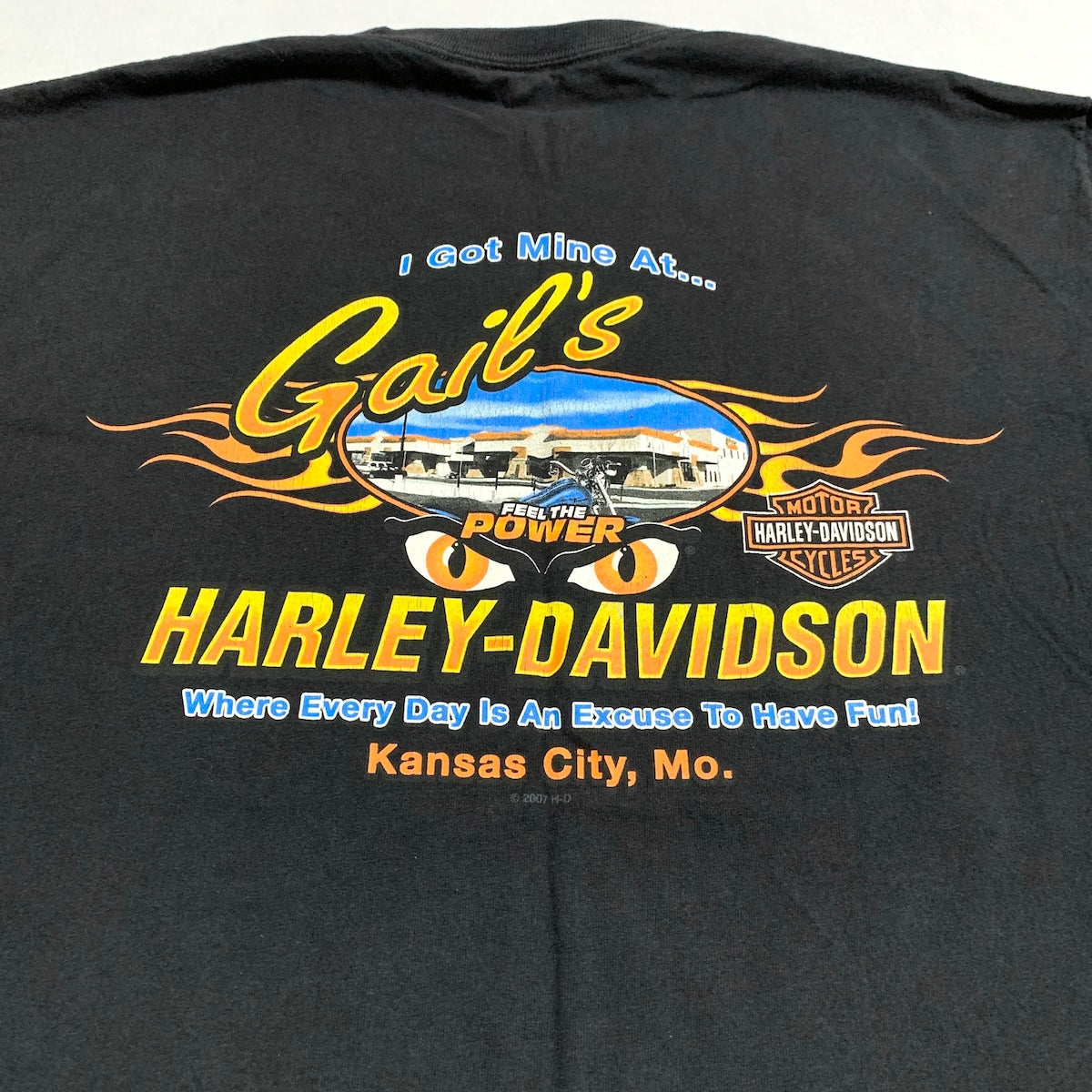 ハーレーダビッドソン Harley-Davidson Tシャツ ヘインズ カンザス メンズL